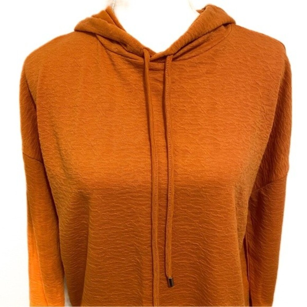 NWOT Devotion by Cyrus Orange Pullover Hoodie Size Medium